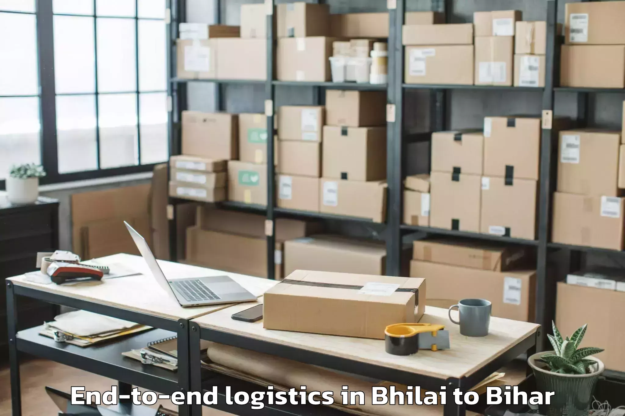 Book Your Bhilai to Muzaffarpur Airport Mzu End To End Logistics Today